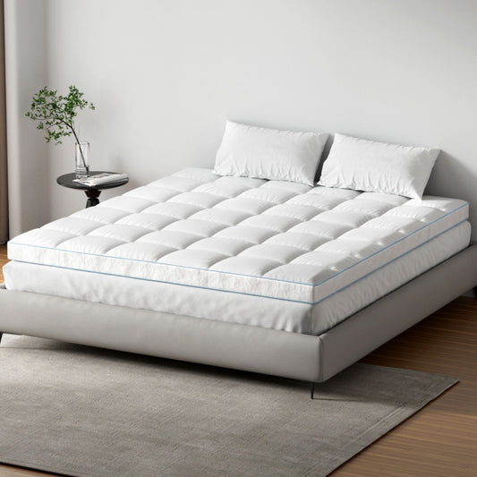 Giselle 1500GSM Bamboo Pillowtop Mattress Topper King 10cm Deep
