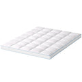 Giselle Bamboo Mattress Topper Queen 1500GSM 10cm Pillowtop Cooling