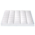 Giselle Bamboo Mattress Topper Queen 1500GSM 10cm Pillowtop Cooling