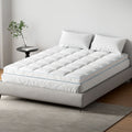 Giselle Bamboo Mattress Topper Queen 1500GSM 10cm Pillowtop Cooling