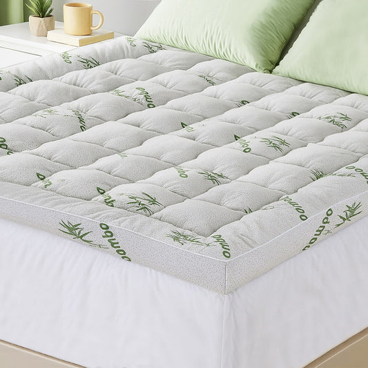 Giselle 1500GSM Bamboo Pillowtop Mattress Topper KING 11cm Deep Pocket