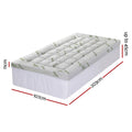 Giselle 1500GSM Pillowtop Mattress Topper Bamboo 11cm KING SINGLE