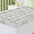 Giselle 1500GSM Pillowtop Mattress Topper Bamboo 11cm KING SINGLE