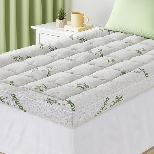 Giselle 1500GSM Pillowtop Mattress Topper Bamboo 11cm KING SINGLE