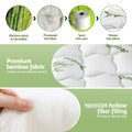 Giselle Bamboo Mattress Topper 1500GSM Pillowtop QUEEN 11cm Deep