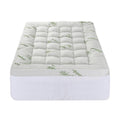 Giselle 1500GSM Pillowtop Mattress Topper Bamboo Single 11cm