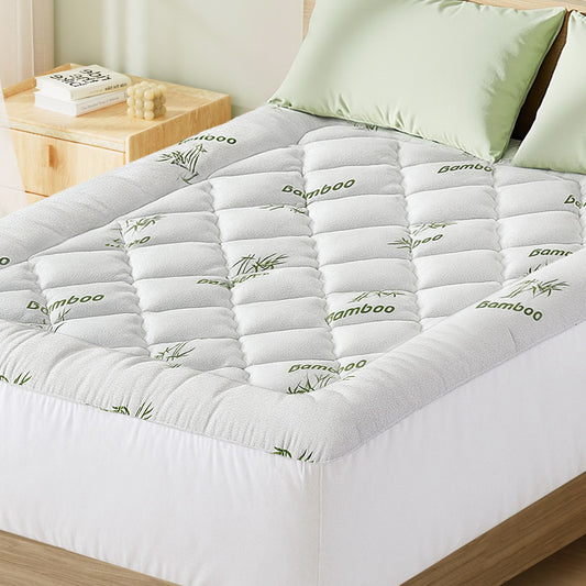 Giselle 5cm Pillowtop Mattress Topper 1000GSM Bamboo DOUBLE