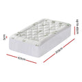 Giselle 5cm Pillowtop Mattress Topper KING SINGLE 1000GSM Bamboo