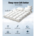 Giselle 5cm Bamboo Pillowtop Mattress Topper KING 1000GSM Washable