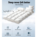 Giselle Bamboo Pillowtop Mattress Topper KING SINGLE 5cm 1000GSM