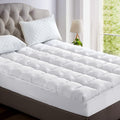 Giselle 5cm Bamboo Pillowtop Mattress Topper QUEEN 1000GSM Washable