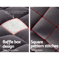 Giselle Bamboo Charcoal Pillowtop Topper Single 1000GSM 5cm