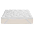 Giselle Double Pillow Top Mattress Topper 1300GSM White Duck Feather For Old Bed Upgrade 5cm Thick