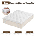 Giselle King Pillow Top Mattress Topper 1300GSM White Duck Feather For Old Bed Upgrade 5cm Thick