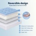 Giselle Pillowtop Mattress Topper KING 5cm Cooling Coral Fleece