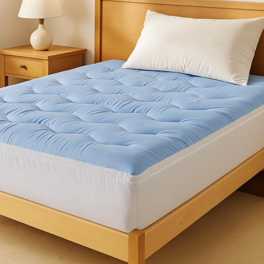 Giselle Pillowtop Mattress Topper 5cm KING SINGLE Cooling Coral