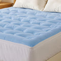 Giselle Pillowtop Mattress Topper QUEEN 5cm Cooling Coral Fleece