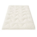 Giselle Pillowtop Mattress Topper 5cm Single Cooling Coral Fleece