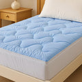 Giselle Pillowtop Mattress Topper 5cm Single Cooling Coral Fleece