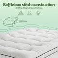 Giselle Bedding Double Mattress Topper 5cm Coral Fleece