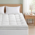 Giselle Bedding Double Mattress Topper 5cm Coral Fleece