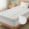Giselle Bedding King Single Mattress Topper 5cm Coral Fleece
