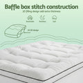 Giselle Bedding Single Mattress Topper 5cm Coral Fleece