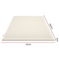 Giselle Bedding Double Latex Mattress Topper 7-Zone Natural Latex Core Breathable 5cm