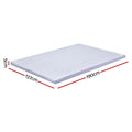 Giselle Natural Latex Mattress Topper 7-Zone 5cm DOUBLE