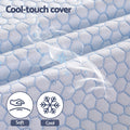 Giselle Natural Latex Mattress Topper 7-Zone 5cm DOUBLE