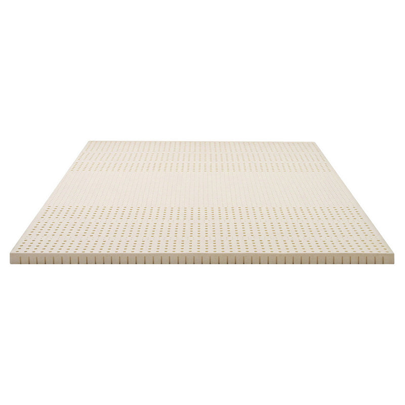 Giselle Latex Mattress Topper 5cm King Cooling 7 Zone Pain Relief