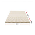 Giselle 5cm Latex Mattress Topper King Single 7 Zone Cooling Pad