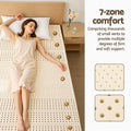 Giselle 5cm Latex Mattress Topper King Single 7 Zone Cooling Pad
