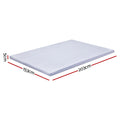 Giselle Natural Latex Mattress Topper QUEEN 5cm Firm 7-Zone