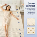 Giselle Natural Latex Mattress Topper QUEEN 5cm Firm 7-Zone