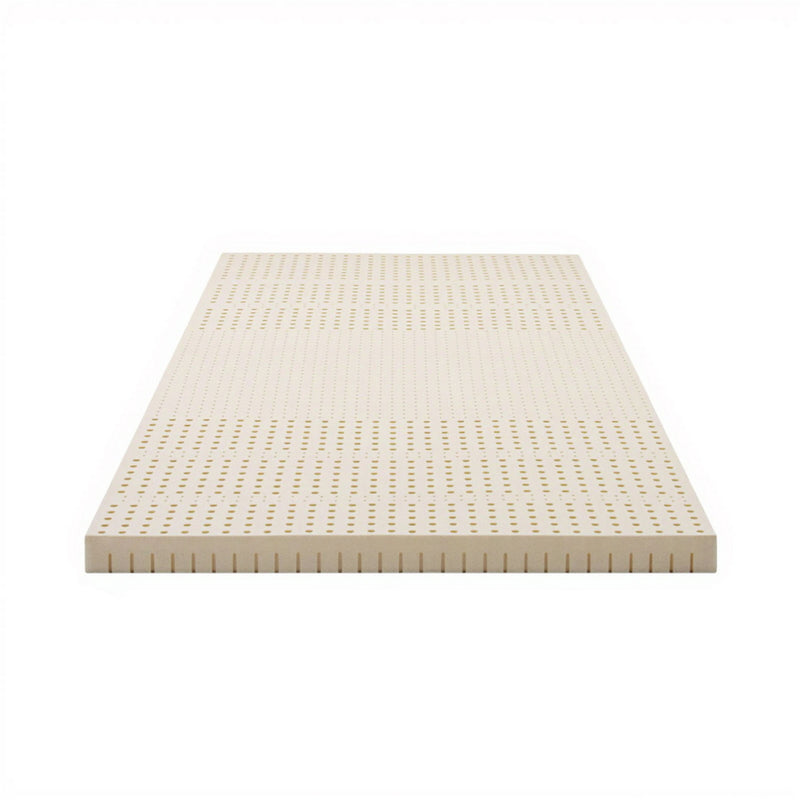 Giselle 7.5cm Latex Mattress Topper Single Beige 7-Zone Pressure