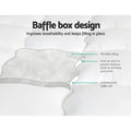 Giselle Pillowtop Mattress Topper 5cm DOUBLE 500GSM Breathable