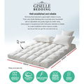 Giselle Pillowtop Mattress Topper QUEEN 5cm 1000GSM Microfibre