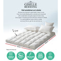 Giselle Pillowtop Mattress Topper Single 5cm 1000GSM Microfibre