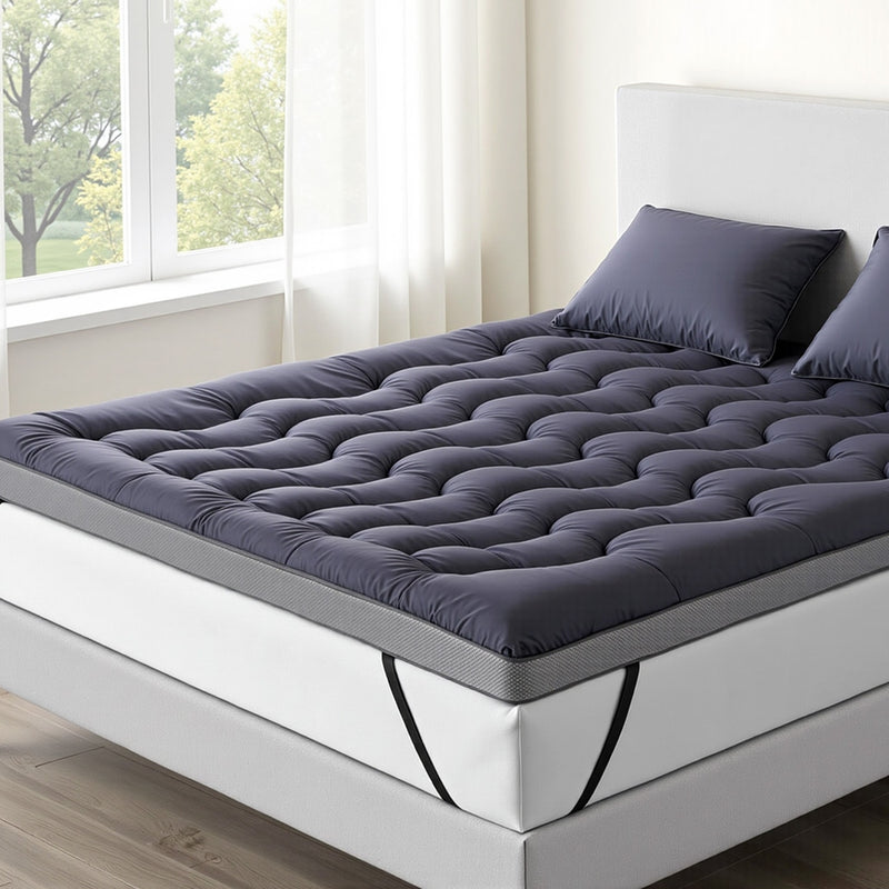 Giselle Bamboo Pillowtop Mattress Topper KING 5cm 500GSM