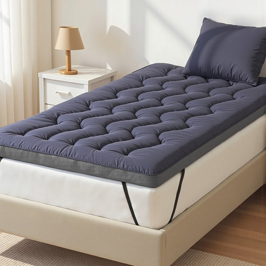 Giselle 5cm Pillowtop Bamboo Mattress Topper KING SINGLE 500GSM