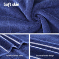 6 Pack Bath Towels Cotton Navy Towel Set