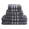 6 Pack Bath Towels Cotton Grey
