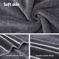 6 Pack Bath Towels Cotton Grey