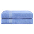 2 Pack Bath Sheets Cotton Extra Large Towel Blue