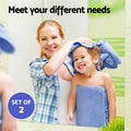 2 Pack Bath Sheets Cotton Extra Large Towel Blue