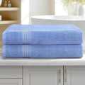 2 Pack Bath Sheets Cotton Extra Large Towel Blue