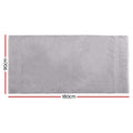 2 Pack Bath Sheets Cotton Extra Large Grey Towels