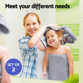 2 Pack Bath Sheets Cotton Extra Large Grey Towels
