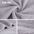 2 Pack Bath Sheets Cotton Extra Large Grey Towels